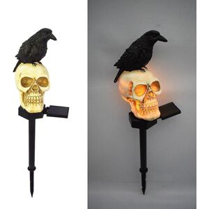 Unbranded (Crow #1) Solar Halloween Pumpkin LED Lights Outdoor Garden Stake Landscape Grou Unbranded (Crow #1) Solar Halloween Pumpkin LED Lights Outdoor Garden Stake Landscape Grou