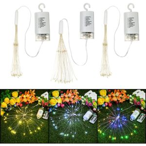 GreenZech (Warm White) Hanging LED Firework Fairy String Light 8Modes Remote Home Party We GreenZech (Warm White) Hanging LED Firework Fairy String Light 8Modes Remote Home Party We