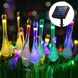 GreenZech (Multicolor) 20M 200 LED Solar Water Drop Fairy String Light Garden Party Xmas D GreenZech (Multicolor) 20M 200 LED Solar Water Drop Fairy String Light Garden Party Xmas D