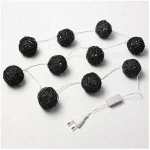 GreenZech (Black) 10 LED Rattan Ball String Light Home Garden Fairy Lamp Wedding Party Xma GreenZech (Black) 10 LED Rattan Ball String Light Home Garden Fairy Lamp Wedding Party Xma