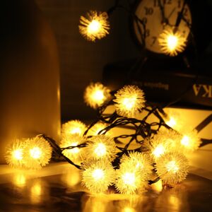 GreenZech (Warm White, 20LED) 20/30/50/100LED Solar String Light Ball Waterproof Fairy Lam GreenZech (Warm White, 20LED) 20/30/50/100LED Solar String Light Ball Waterproof Fairy Lam