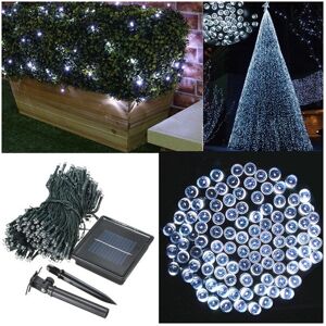 GreenZech (White) 500 LED Solar Powered Fairy String Light Garden Party Decor Xmas GreenZech (White) 500 LED Solar Powered Fairy String Light Garden Party Decor Xmas