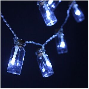 GreenZech (White) Battery Powered 20 LED Wishing Bottle Fairy String Light Xmas Garden Wed GreenZech (White) Battery Powered 20 LED Wishing Bottle Fairy String Light Xmas Garden Wed