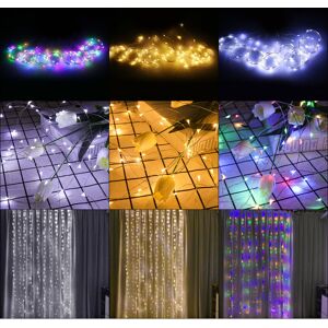 GreenZech (White, 300LED) 3mx1m/3mx2m/3mx3m LED Fairy Curtain String Light Remote Control GreenZech (White, 300LED) 3mx1m/3mx2m/3mx3m LED Fairy Curtain String Light Remote Control