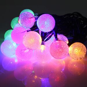 GreenZech (Colorful) 4.8M 20 LED Waterproof Solar Ball Fairy String Light Christmas Weddin GreenZech (Colorful) 4.8M 20 LED Waterproof Solar Ball Fairy String Light Christmas Weddin