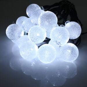 GreenZech (White) 4.8M 20 LED Waterproof Solar Ball Fairy String Light Christmas Wedding P GreenZech (White) 4.8M 20 LED Waterproof Solar Ball Fairy String Light Christmas Wedding P