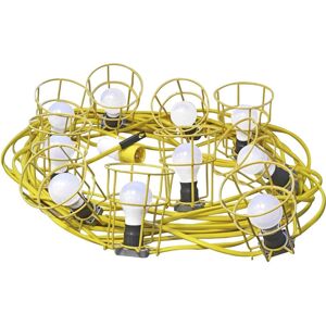 Faithfull FPPSLFESTOON Low Voltage 110v E27 10 x Bulb Festoon Light Set on 22M A Faithfull FPPSLFESTOON Low Voltage 110v E27 10 x Bulb Festoon Light Set on 22M A