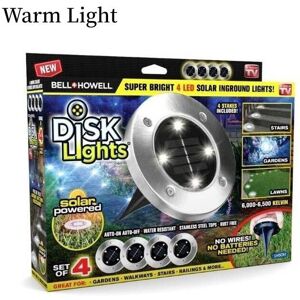 Unbranded (Warm Light) Bell Howell Disk Lights Solar Powered Led Outdoor Lights As Seen On Unbranded (Warm Light) Bell Howell Disk Lights Solar Powered Led Outdoor Lights As Seen On