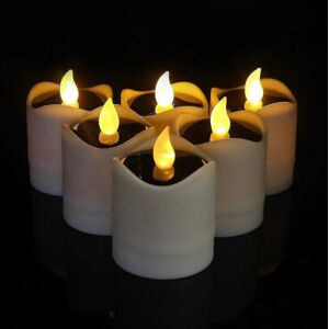Unbranded (As show, One size) Solar Candle Lights Outdoor Warm White Light Solar Flickerin Unbranded (As show, One size) Solar Candle Lights Outdoor Warm White Light Solar Flickerin