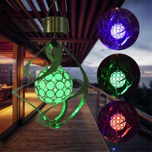 GreenZech Solar Powered Wind Chimes Light 7 Color Changing LED Garden Hanging Spinner Lamp GreenZech Solar Powered Wind Chimes Light 7 Color Changing LED Garden Hanging Spinner Lamp