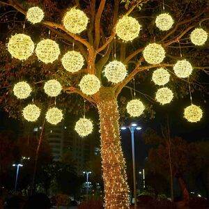 Unbranded (C) Solar Powered Hanging Tree Lights Ball Lights Outdoor Watertight Decoration Unbranded (C) Solar Powered Hanging Tree Lights Ball Lights Outdoor Watertight Decoration