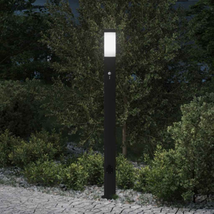 vidaXL Bollard Light with Sensor&Outlet 110 cm Stainless Steel IP44 vidaXL Bollard Light with Sensor&Outlet 110 cm Stainless Steel IP44