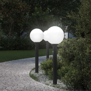 vidaXL Bollard Lights with Sensor 3 pcs 80 cm Black IP44 vidaXL Bollard Lights with Sensor 3 pcs 80 cm Black IP44
