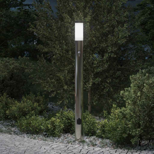 vidaXL Bollard Light with Sensor&Outlet 110 cm Stainless Steel IP44 vidaXL Bollard Light with Sensor&Outlet 110 cm Stainless Steel IP44