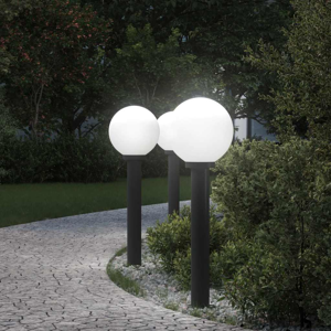 vidaXL Bollard Lights 3 pcs 80 cm Black IP44 vidaXL Bollard Lights 3 pcs 80 cm Black IP44