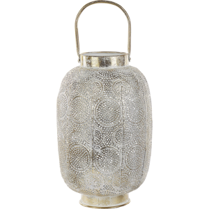 Beliani Lantern LANTAU Metal 40 cm Gold Beliani Lantern LANTAU Metal 40 cm Gold
