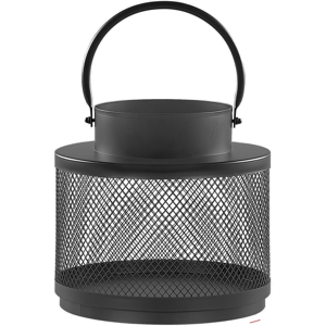 Beliani Lantern YAMDENA Metal 19cm Black - Candle Lantern Beliani Lantern YAMDENA Metal 19cm Black - Candle Lantern