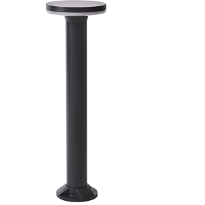 Beliani Tarkio Solar Garden Bollard Light - 60cm Aluminum Black Beliani Tarkio Solar Garden Bollard Light - 60cm Aluminum Black