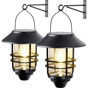 shenzhenshiwusongmaoyiyouxiangongsi Pack Outdoor Solar Lantern, Waterproof Stainless Steel Glass Hanging Solar Garde shenzhenshiwusongmaoyiyouxiangongsi Pack Outdoor Solar Lantern, Waterproof Stainless Steel Glass Hanging Solar Garde