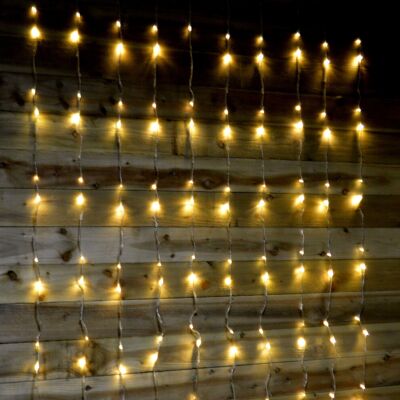 Premier 240 LED 1.5m x 2m Tall Cascading Waterfall Curtain Light - Warm White Premier 240 LED 1.5m x 2m Tall Cascading Waterfall Curtain Light - Warm White