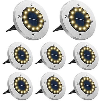 Bowfar Solar Lights Outdoor Garden, 12 LEDs Solar Ground Lights IP65 Waterproof Bowfar Solar Lights Outdoor Garden, 12 LEDs Solar Ground Lights IP65 Waterproof