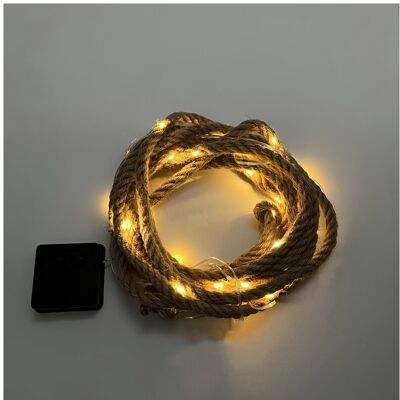 CLOSKYE (5 Meters Warm Light) LED Solar Retro Hemp Rope Light, Woven String, Outdoor Cam CLOSKYE (5 Meters Warm Light) LED Solar Retro Hemp Rope Light, Woven String, Outdoor Cam