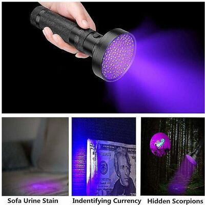 Unbranded Uv Flashlight, 100 Leds Black Light 395nm Ultraviolet Sensor Lamp For Fluorescen Unbranded Uv Flashlight, 100 Leds Black Light 395nm Ultraviolet Sensor Lamp For Fluorescen