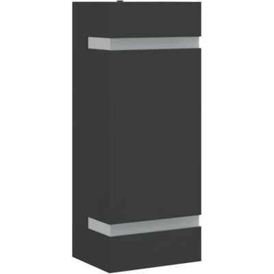vidaXL Outdoor Wall Light Black Stainless Steel - Wall Light vidaXL Outdoor Wall Light Black Stainless Steel - Wall Light