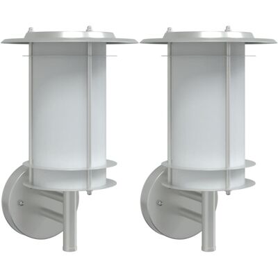 vidaXL Outdoor Wall Lights Stainless Steel - Wall Light vidaXL Outdoor Wall Lights Stainless Steel - Wall Light