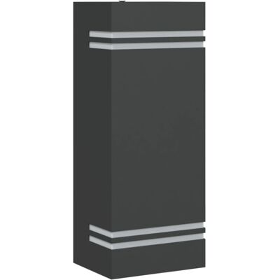 vidaXL Black Outdoor Wall Light - Wall Lamp - IP44 Weatherproof - Modern Design vidaXL Black Outdoor Wall Light - Wall Lamp - IP44 Weatherproof - Modern Design