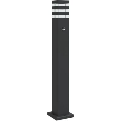vidaXL Outdoor Floor Lamp with Sensor Black 80cm vidaXL Outdoor Floor Lamp with Sensor Black 80cm