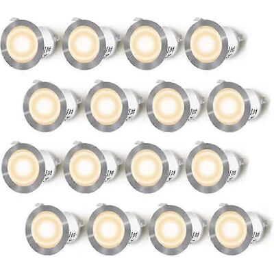 Unbranded 16 Pack LED Recessed Decking Spotlights, Waterproof IP67, Outdoor Recessed Spotl Unbranded 16 Pack LED Recessed Decking Spotlights, Waterproof IP67, Outdoor Recessed Spotl