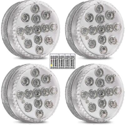 Unbranded Pack Submersible LED Pond Light with Remote Control RGB Multicolor - Ya Unbranded Pack Submersible LED Pond Light with Remote Control RGB Multicolor - Ya