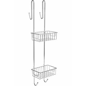 Bamodi Shower Caddy Hanging - 2-Tier Storage Basket - Chrome-Plated Steel Bathro