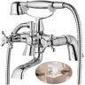 DICN Shower Mixer Tap, Bathtub Mixer Tap with Shower Attachment, Tub Mixer Tap with H