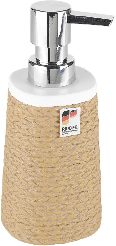 (Soap Dispenser) Ridder Brown Rope Wrap Ceramic Bathroom Accessory