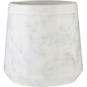 Premier Housewares Marble Cotton Jar - Off White Premier Housewares Marble Cotton Jar - Off White