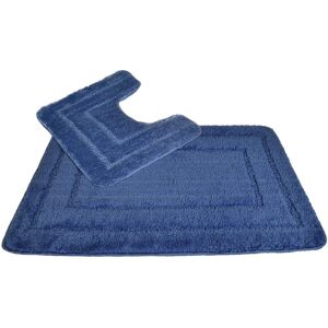 Allure-Bath-Fashions Pedestal and Bath Mat Set - 100% Luxury Microfibre Polyester Quick Drying Toilet Allure-Bath-Fashions Pedestal and Bath Mat Set - 100% Luxury Microfibre Polyester Quick Drying Toilet