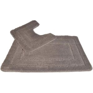Allure Bath Fashions Lisa Silver Grey Bath Mat Set - Bath Type Allure Bath Fashions Lisa Silver Grey Bath Mat Set - Bath Type