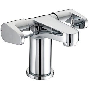 Bristan QST BAS2 C Quest 2 Handled Basin Mixer with Clicker Waste - Chrome Plate Bristan QST BAS2 C Quest 2 Handled Basin Mixer with Clicker Waste - Chrome Plate