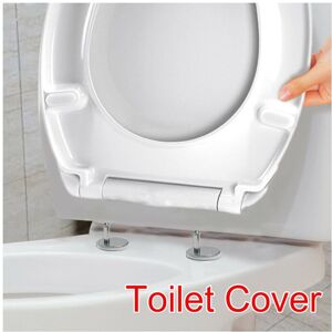 Unbranded Luxury Toilet Seat Oval Heavy Duty White Soft Release Hinges WC Unbranded Luxury Toilet Seat Oval Heavy Duty White Soft Release Hinges WC