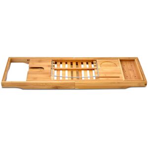 Unbranded Extendable Natural Bamboo Bathtub Rack Unbranded Extendable Natural Bamboo Bathtub Rack