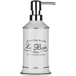 Premier Housewares Le Bain White Ceramic Bathroom Lotion Shower Shampoo Liquid Soap Pump Dispenser Premier Housewares Le Bain White Ceramic Bathroom Lotion Shower Shampoo Liquid Soap Pump Dispenser