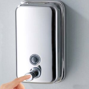 Unbranded (800 ml) Stainless Steel Soap Dispenser Wall Mounted Shampoo Pump Action Kitchen Unbranded (800 ml) Stainless Steel Soap Dispenser Wall Mounted Shampoo Pump Action Kitchen