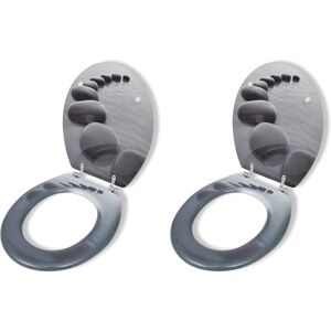 vidaXL Toilet Seat Grey - Toilet Seat vidaXL Toilet Seat Grey - Toilet Seat