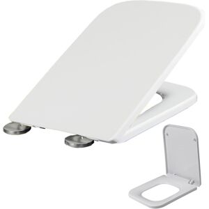 Unbranded Luxury Square Heavy Duty Soft Close Toilet Seat with TOP FIXING Hinges Unbranded Luxury Square Heavy Duty Soft Close Toilet Seat with TOP FIXING Hinges