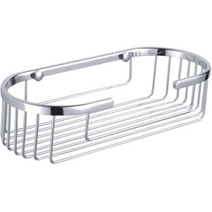 Showerdrape Stainless Steel Wall Mounted Oval Bottle Basket Bathroom Shower Caddy Showerdrape Stainless Steel Wall Mounted Oval Bottle Basket Bathroom Shower Caddy