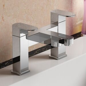 NES Home Kevon Cloakroom Basin Mono and Bath Filler Mixer Tap Set Chrome NES Home Kevon Cloakroom Basin Mono and Bath Filler Mixer Tap Set Chrome