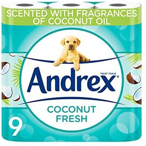 Andrex Toilet Roll - Coconut Fresh Fragrance Toilet Paper, 9 Toilet Rolls Andrex Toilet Roll - Coconut Fresh Fragrance Toilet Paper, 9 Toilet Rolls