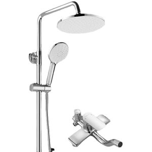 GreenZech Shower System Bathroom Bathtub Shower Faucet Mixer Set Waterfall Chrome Rain Hea GreenZech Shower System Bathroom Bathtub Shower Faucet Mixer Set Waterfall Chrome Rain Hea